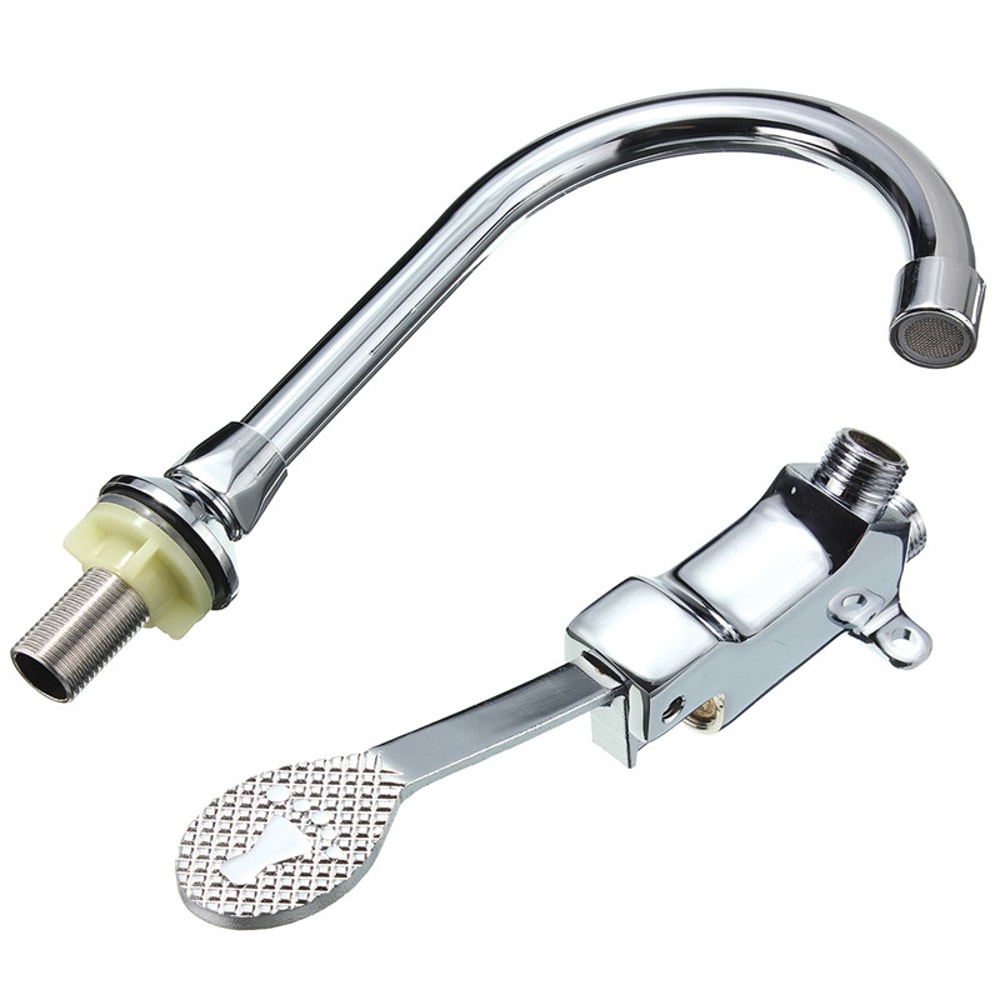 Hands Free Foot Pedal Faucet Control Valve For Kitchen And Bathroom Sink 5