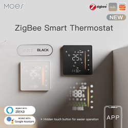 moes zigbee smart thermostat for floor heating & boiler control with alexa