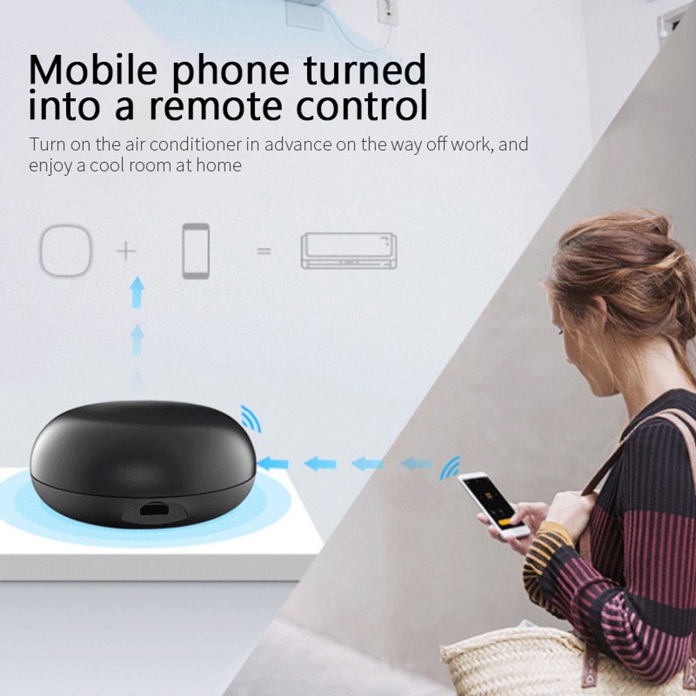 Smart WiFi IR Remote Control Hub for TV AC Alexa Google Home Tuya