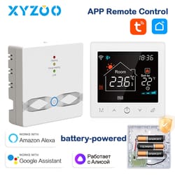smart wifi thermostat for gas boiler programmable tuya controller with alexa google home