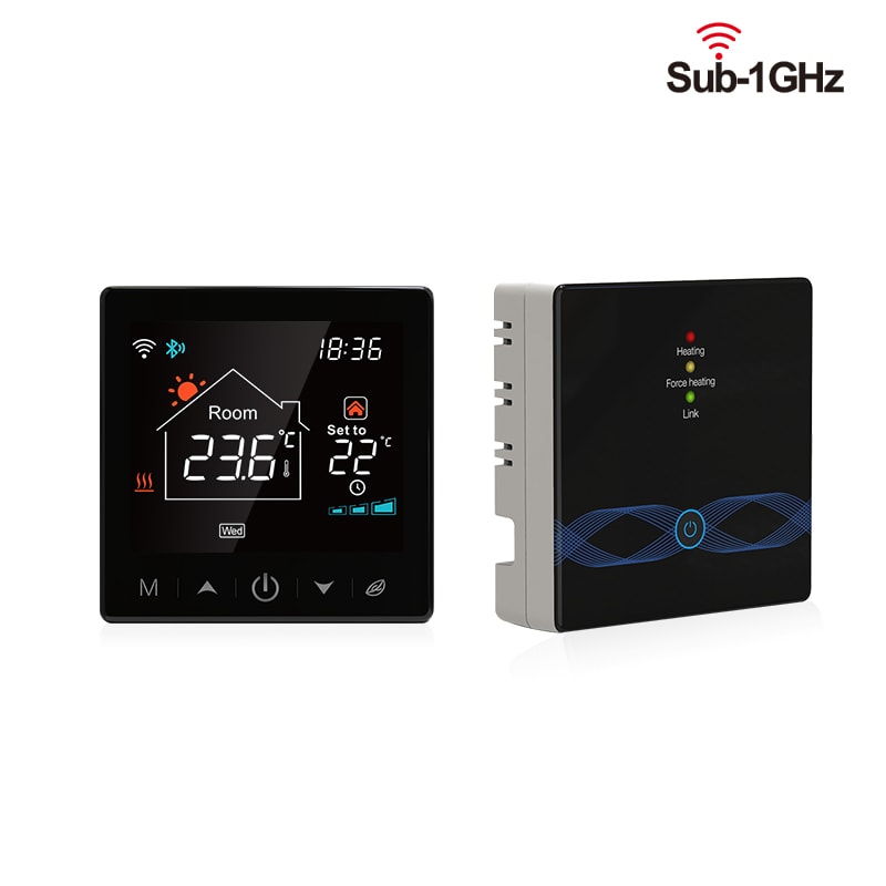 Smart WiFi Thermostat for Gas Boiler Programmable Tuya Controller with Alexa Google Home