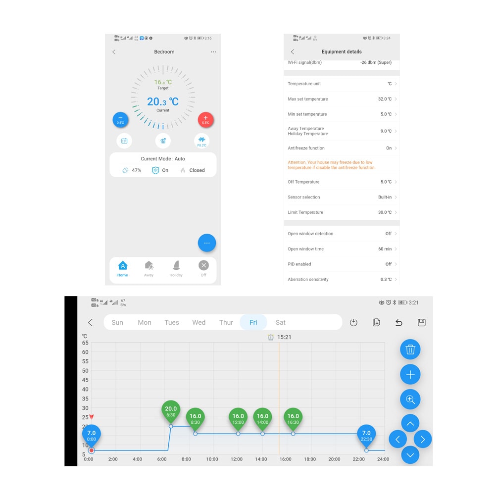 Smart WiFi Thermostat Floor Heating Controller Alexa & Google Temp Control