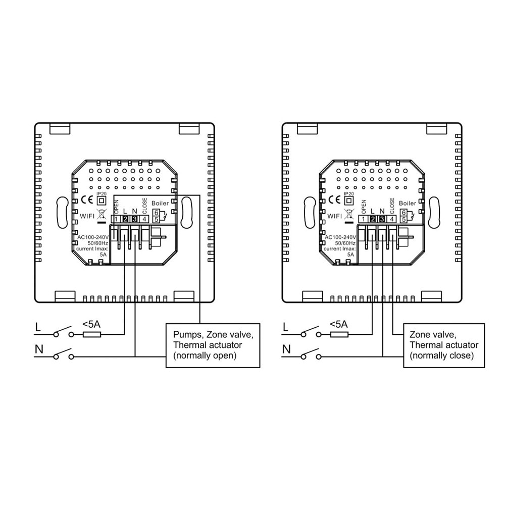 Smart WiFi Thermostat Floor Heating Controller Alexa & Google Temp Control