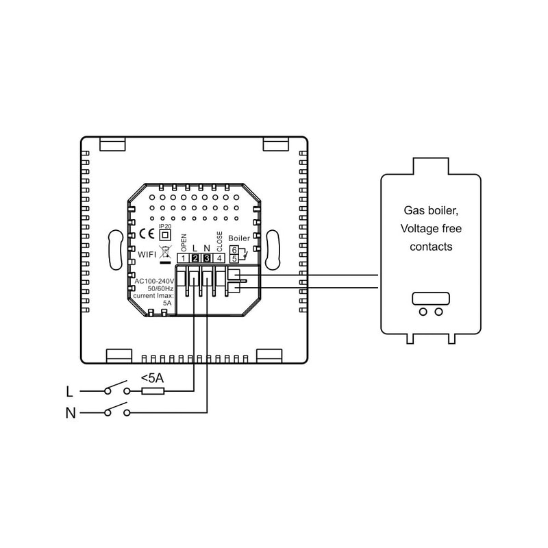 Smart WiFi Thermostat Floor Heating Controller Alexa & Google Temp Control