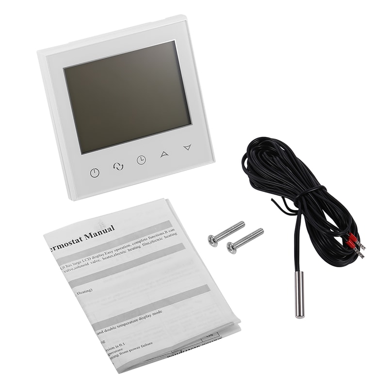 Smart LCD Touch Screen Thermostat Programmable Temperature Controller for Home Heating
