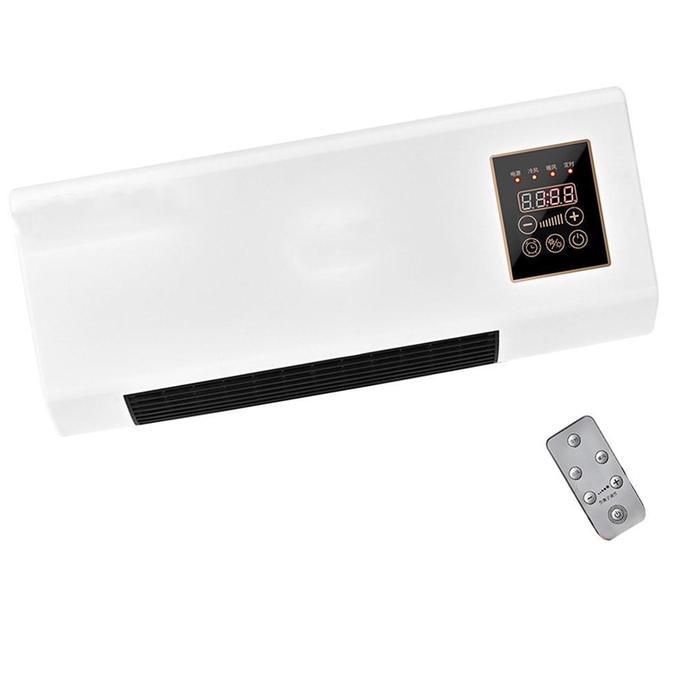 Portable Air Conditioner Heater Wall Mounted with Remote Control