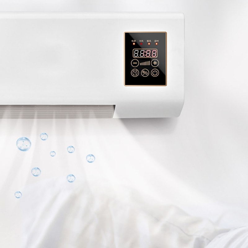 Portable Air Conditioner Heater Wall Mounted with Remote Control
