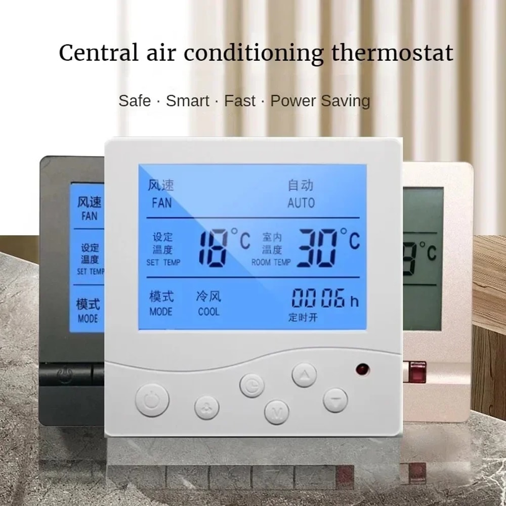 Smart HVAC Thermostat Mini Controller For FCU Air Conditioner Temperature Control 2
