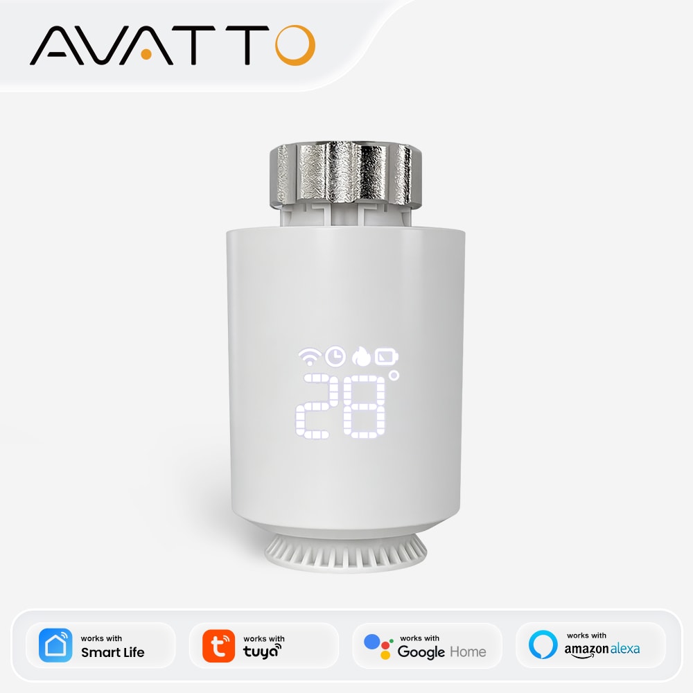 Smart Radiator Thermostat ZigBee TRV Valve with App Control for Energy Efficient Heating
