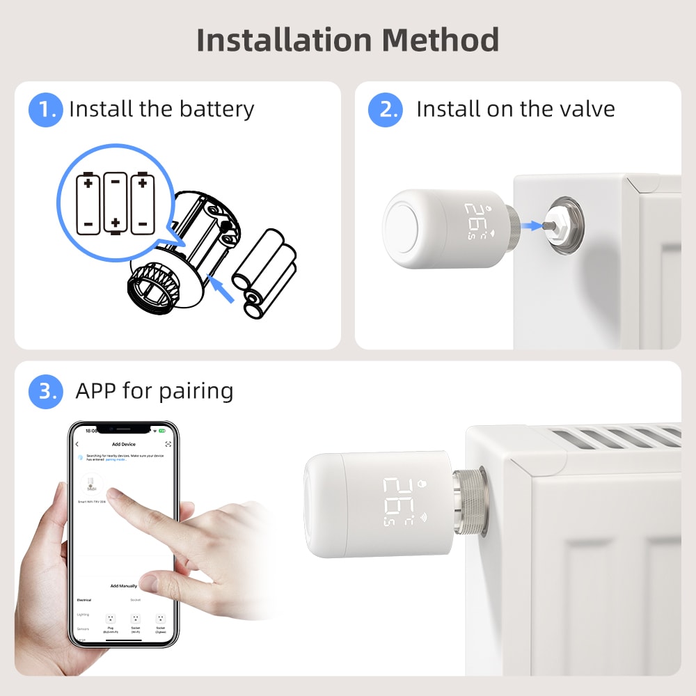 Smart Radiator Valve WiFi Thermostat Controller With Alexa Google Home Support 2