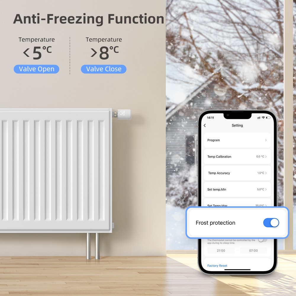 Smart Radiator Valve WiFi Thermostat Controller With Alexa Google Home Support 4
