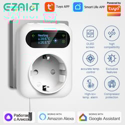 smart wifi thermostat plug with tuya temperature controller for heating & cooling automation