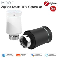 moes smart radiator valve zigbee thermostat with alexa voice control
