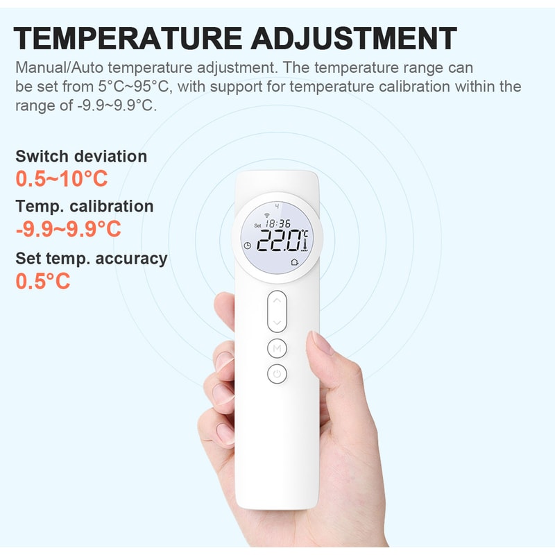Smart WiFi Thermostat for Floor Heating Tuya Alexa Compatible Controller