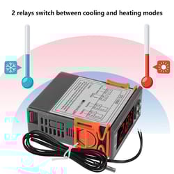 temperature controller digital thermostat for heating & cooling systems