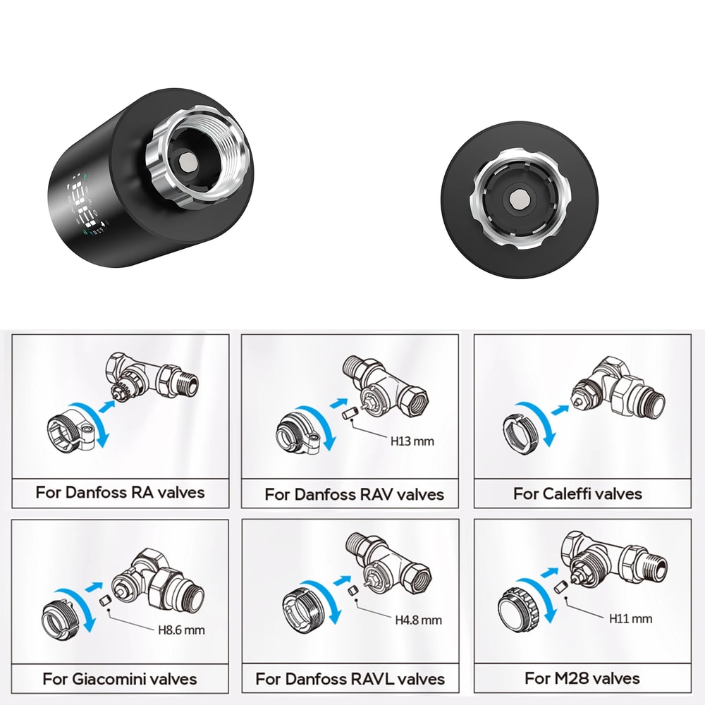 Smart Radiator Thermostat Zigbee Valve With Alexa Google Home Control 3