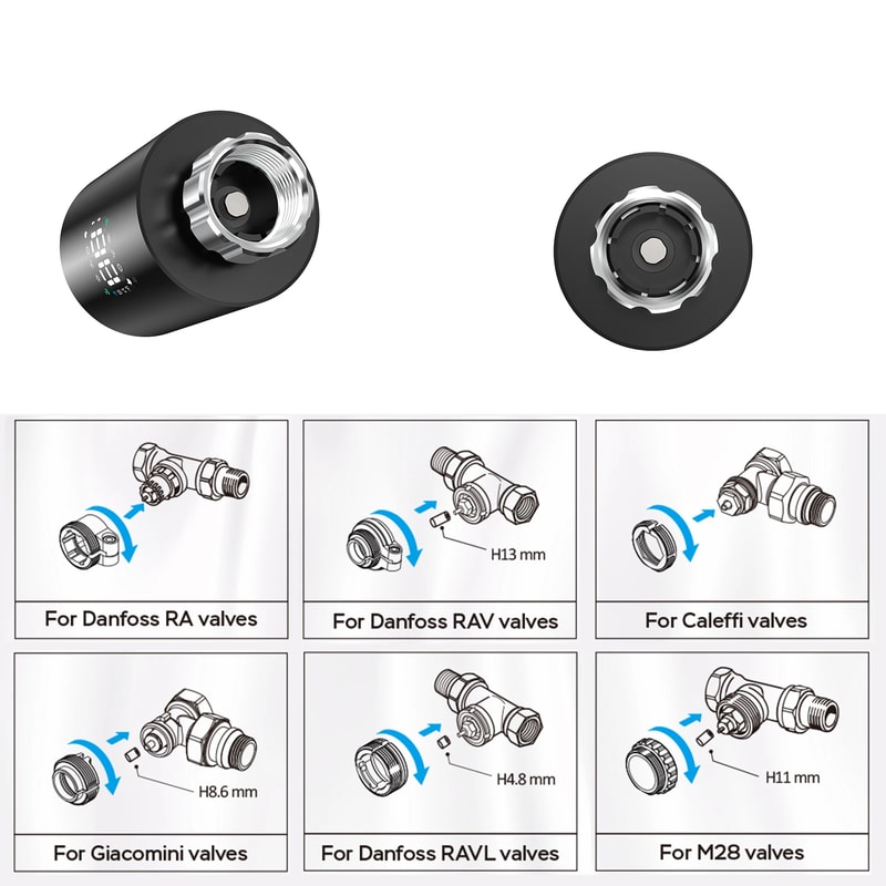 Smart Radiator Thermostat Zigbee Valve With Alexa Google Home Control 3