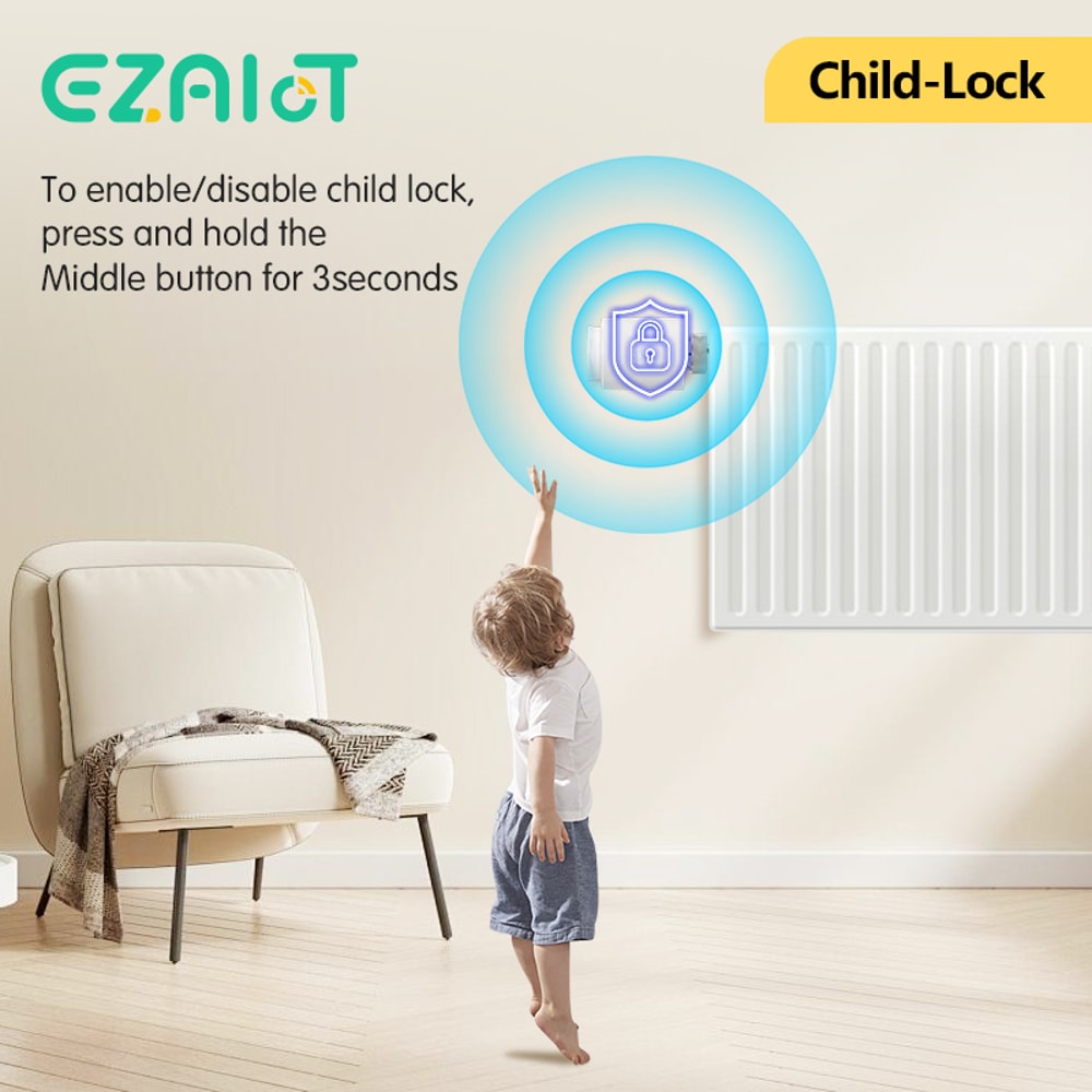 Smart Radiator Thermostat WiFi TRV Valve with App Control & Voice Assistant Integration