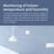Smart Zigbee Temperature Sensor with Humidity Monitor for Alexa Google Home Remote Control