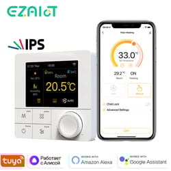 smart wifi thermostat for floor heating tuya app alexa google home control