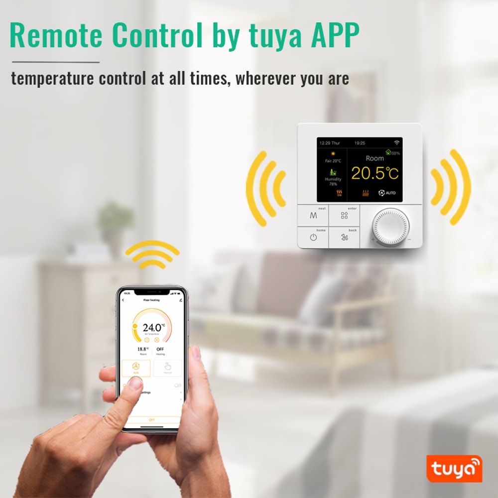 Smart WiFi Thermostat For Floor Heating Tuya App Alexa Google Home Control 1