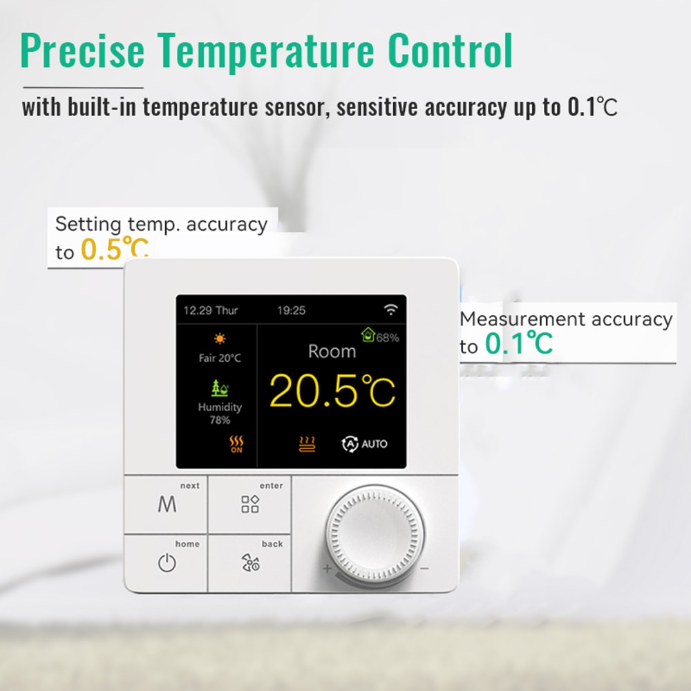 Smart WiFi Thermostat For Floor Heating Tuya App Alexa Google Home Control 3