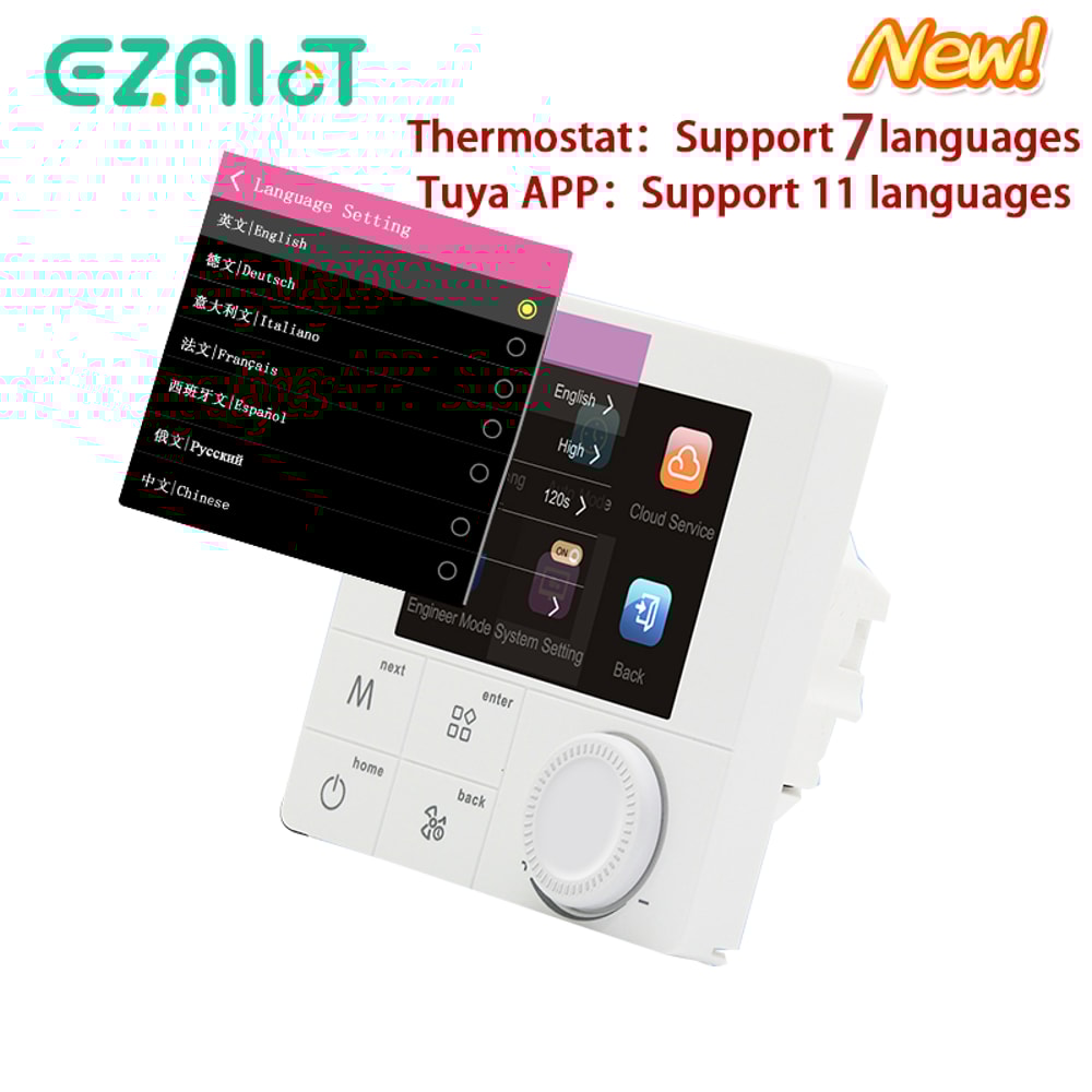 Smart WiFi Thermostat For Floor Heating Tuya App Alexa Google Home Control 5