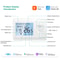 Smart WiFi Thermostat for Gas Boiler with Tuya Alexa Control Battery Powered