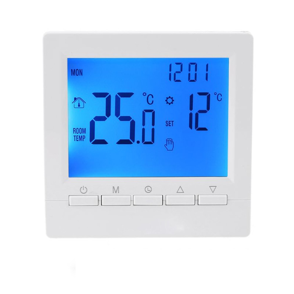 Smart Programmable Thermostat for Gas Boiler Heating with Wireless Control & Child Lock