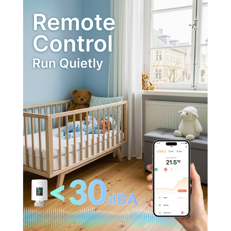 Smart Radiator Valve WiFi Thermostat With App Control Voice Integration 0