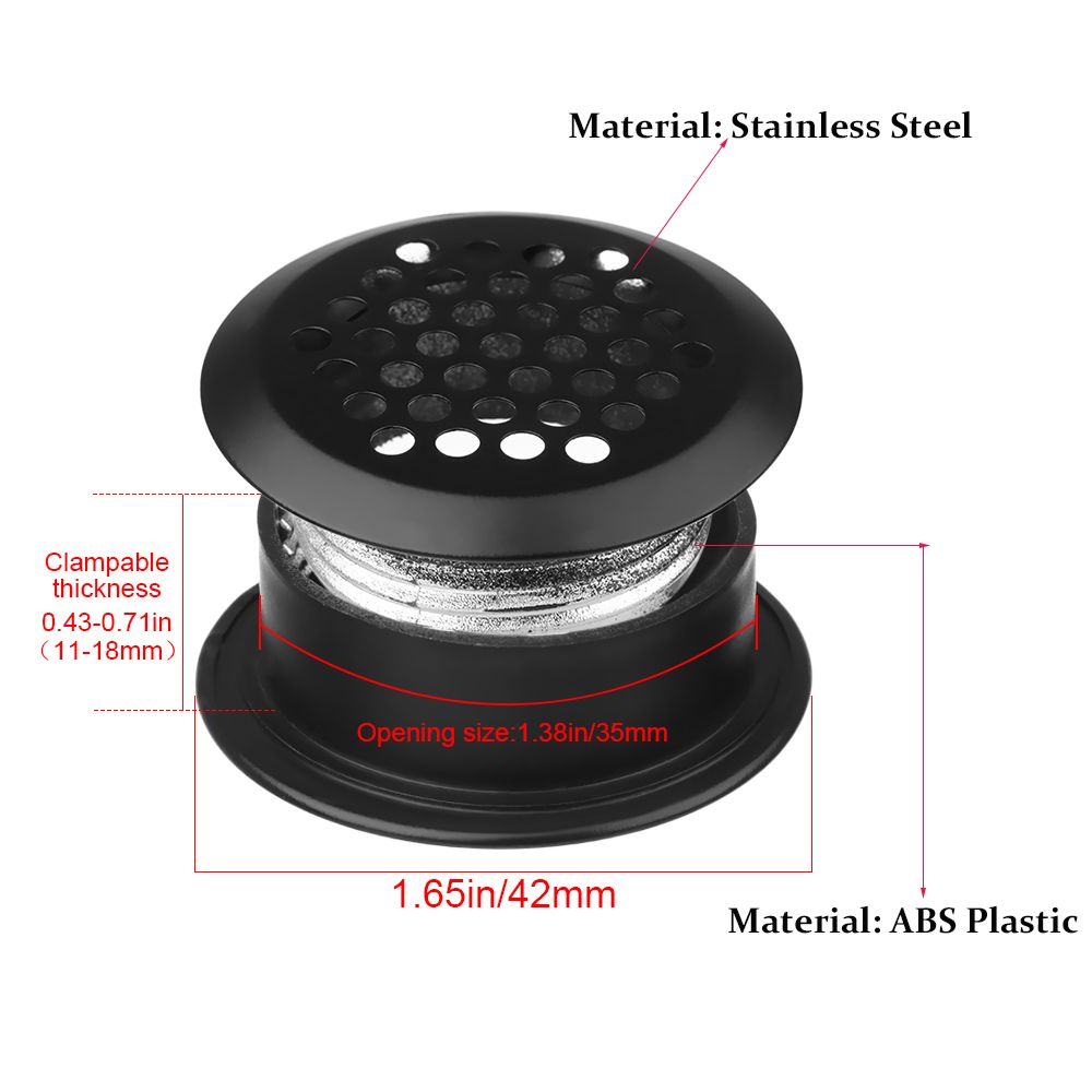 Air Vent Cover Set For Wardrobe Shoe Cabinet Ventilation Grille 3