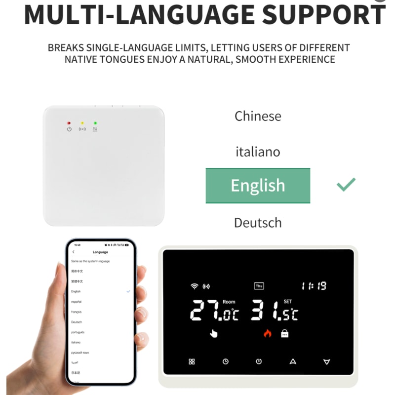 Smart WiFi Thermostat For Gas Boiler With Alexa Tuya Wireless Temperature Controller 1