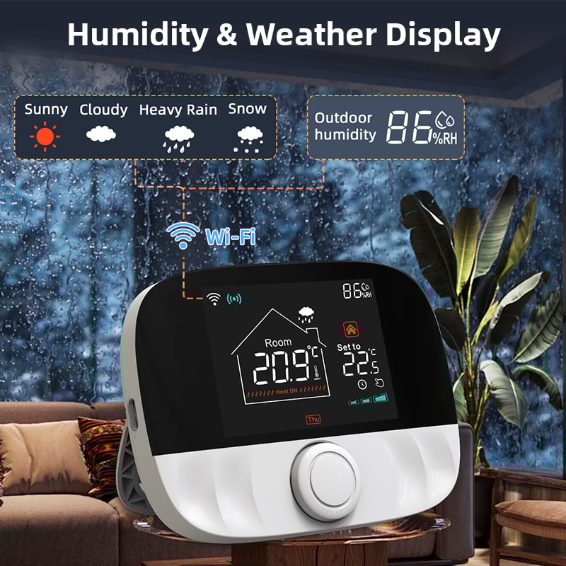 Tuya Smart WiFi Heating Thermostat with Alexa Control for Underfloor & Boiler Systems