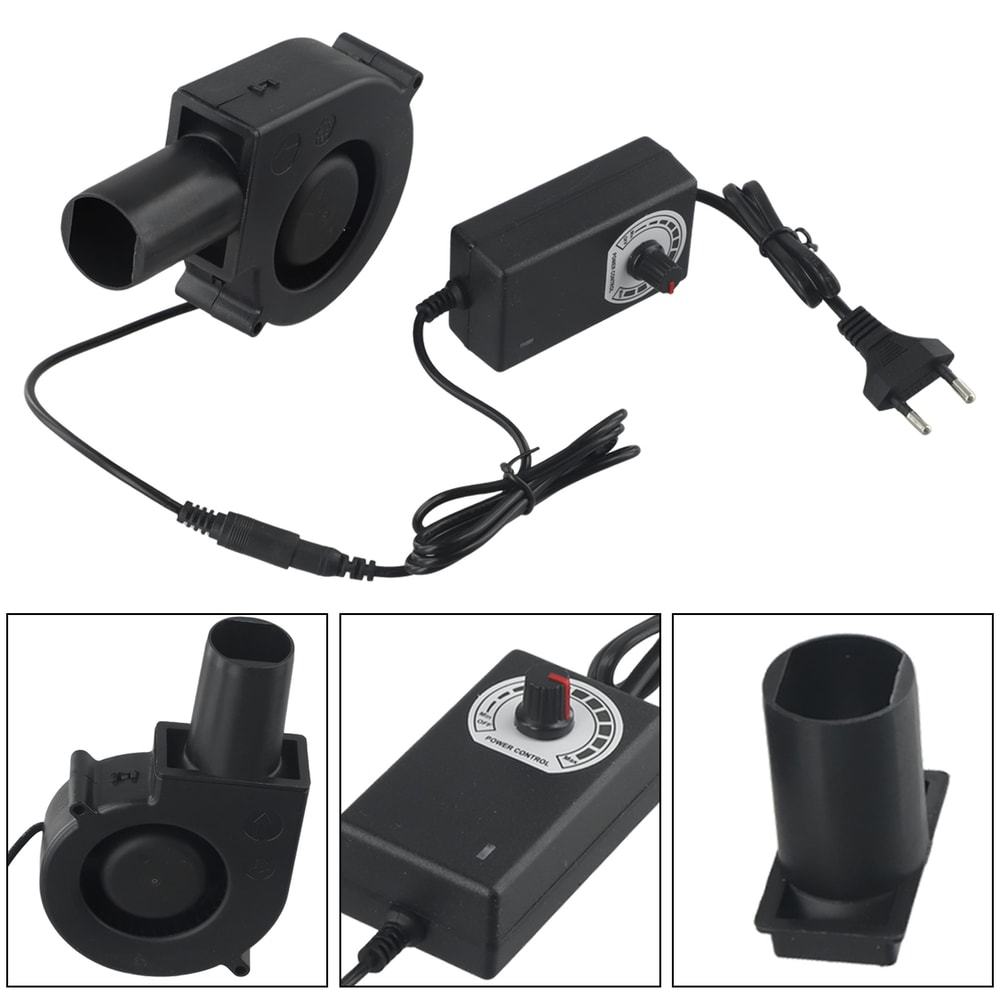 Adjustable Speed BBQ Blower Fan 97mm Portable Ventilation Cooling Fan For Grill Heater And Cabinet 0