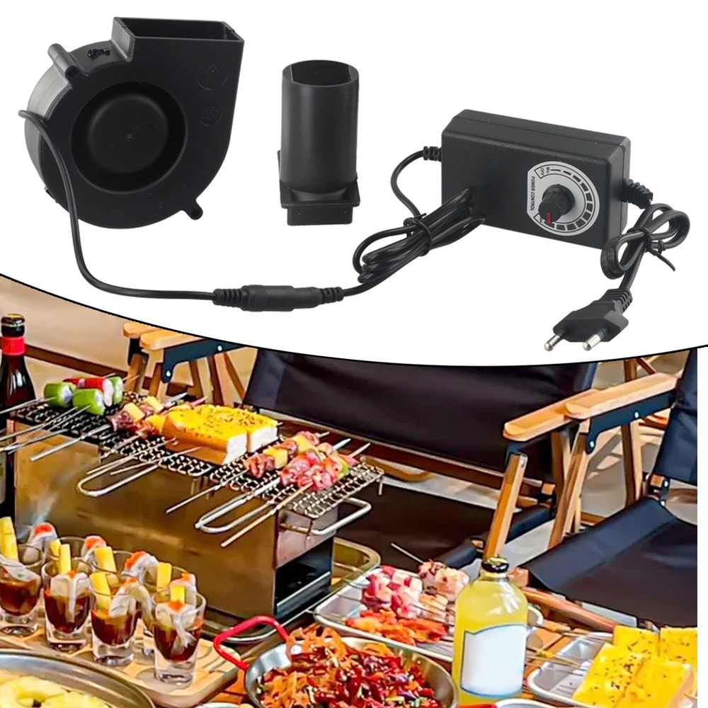 Adjustable Speed BBQ Blower Fan 97mm Portable Ventilation Cooling Fan For Grill Heater And Cabinet 3