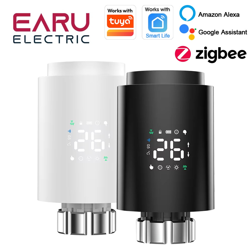 Smart ZigBee Radiator Valve Thermostat With App Control Alexa Integration 0