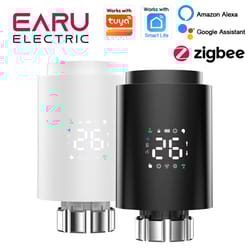 smart zigbee radiator valve thermostat with app control & alexa integration