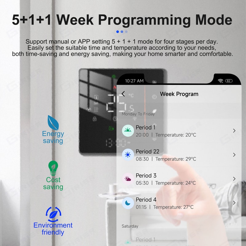 Tuya ZigBee Smart Thermostat For Boiler Floor Heating With Alexa Control 1