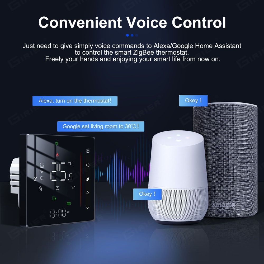 Tuya ZigBee Smart Thermostat For Boiler Floor Heating With Alexa Control 3