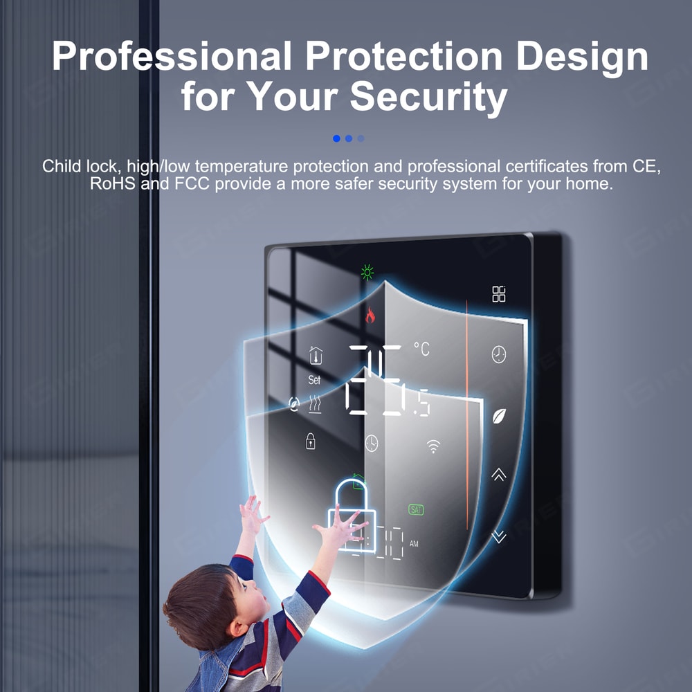 Tuya ZigBee Smart Thermostat For Boiler Floor Heating With Alexa Control 4