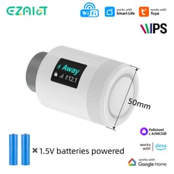 smart radiator thermostat valve with alexa google control and energy saving trv