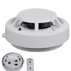 wireless smoke detector interconnected photoelectric fire alarm battery operated