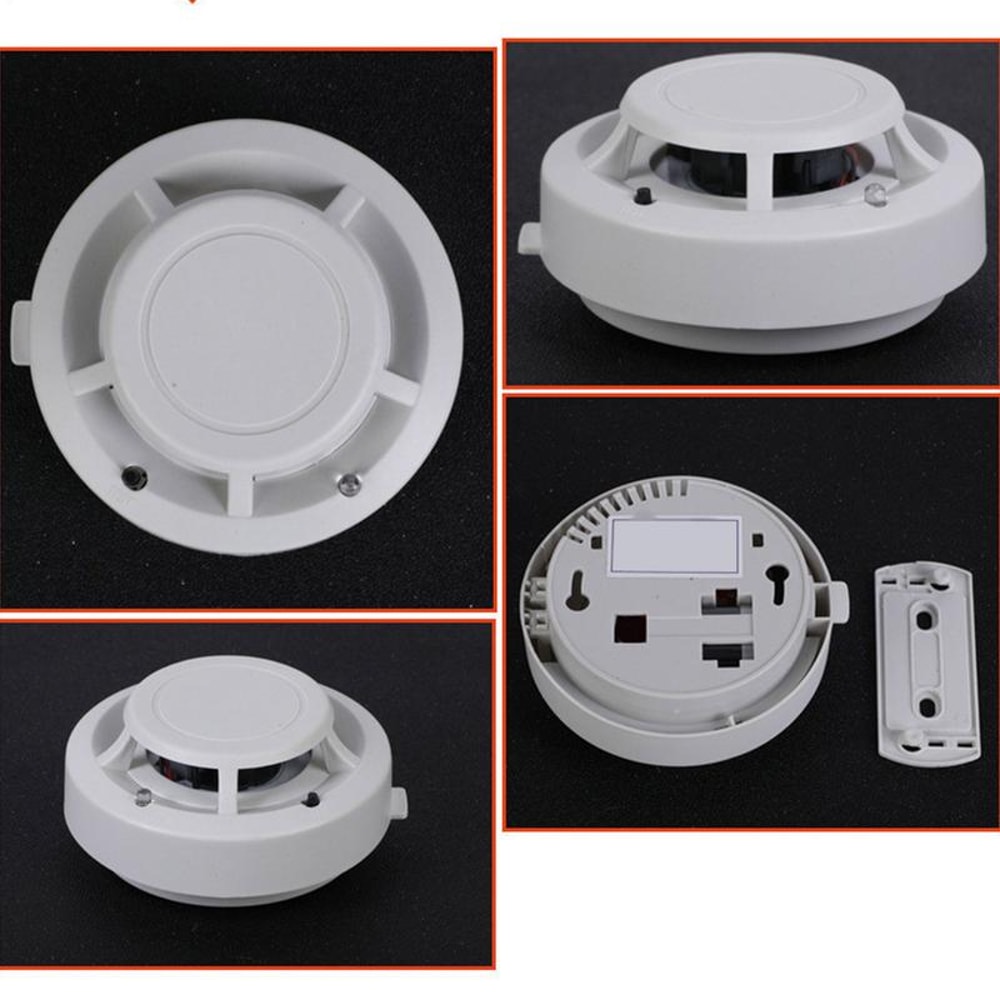 Wireless Smoke Detector Interconnected Photoelectric Fire Alarm Battery Operated