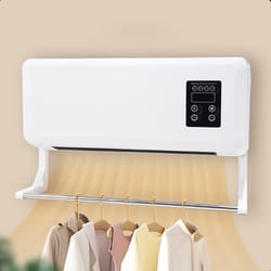 smart wall mounted portable heater with remote fast heating electric fan heater for bedroom bathroom