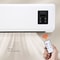 Smart Wall Mounted Portable Heater with Remote Fast Heating Electric Fan Heater for Bedroom Bathroom
