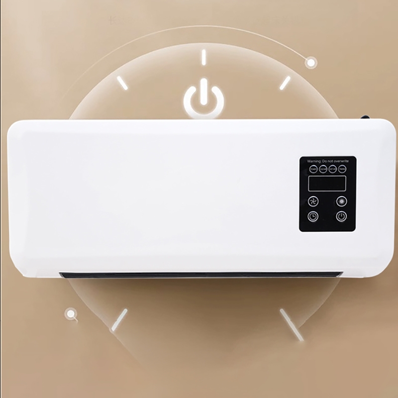 Smart Wall Mounted Portable Heater with Remote Fast Heating Electric Fan Heater for Bedroom Bathroom