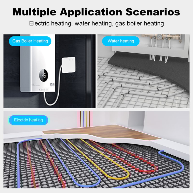 Smart WiFi Thermostat for Floor Heating & Gas Boilers with Alexa and Tuya Control