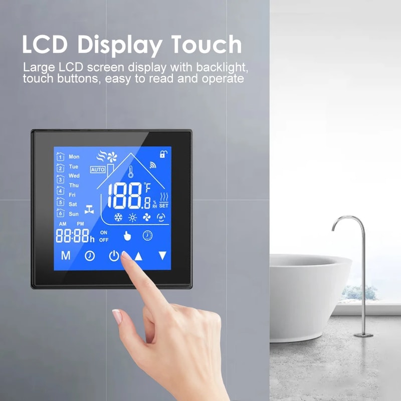 Smart WiFi Thermostat for Floor Heating & Boiler Control with Alexa Google Home Compatibility