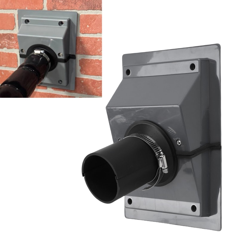 Wall Penetration AC Line Cover Kit with Gasket for Split Systems