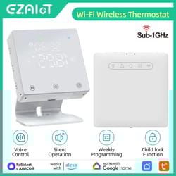 high precision smart wifi thermostat for boiler heating with alexa google control
